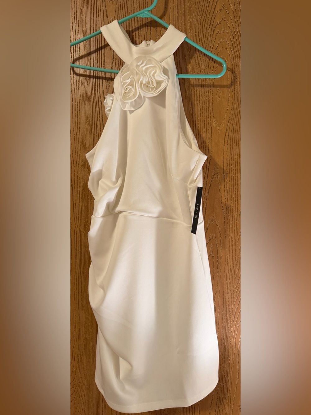 Ivy + Blu NWT Ivory Petite Dress Size 14P Ruffle Accent Cocktail Party Wedding